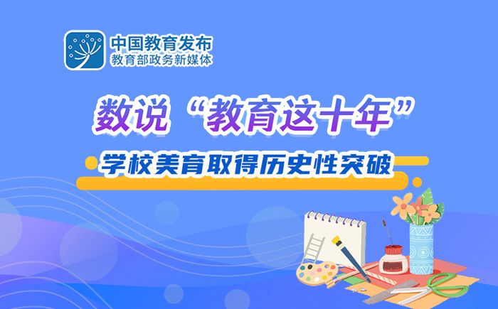 數(shù)說“教育這十年”：學(xué)校美育取得歷史性突破